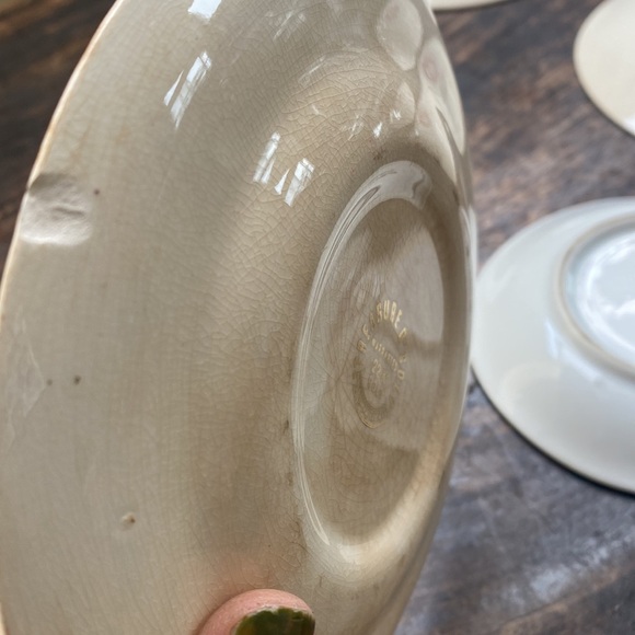 Vintage collectible fine China one is 22k gold 6 plates total - Picture 11 of 12